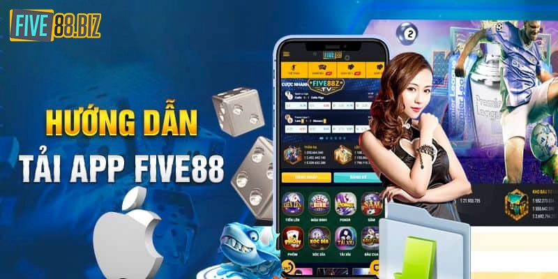 Hướng dẫn tải app Five88 cho điện thoại HĐH Android