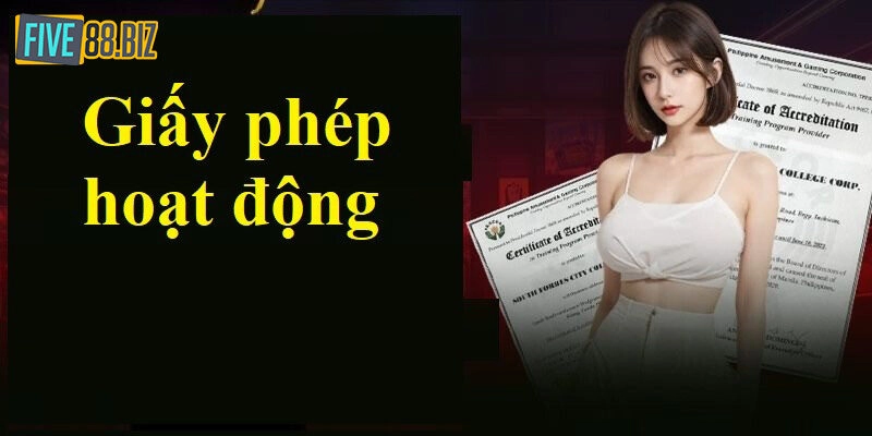 Chi tiết về giấy phép hoạt động Five88